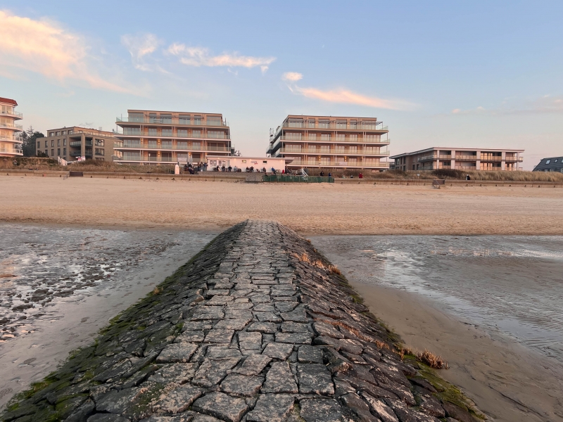 Haus 4 und 5 vom Strand aus