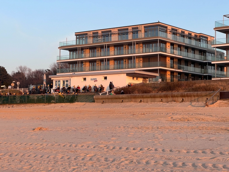 Haus 5 im Sonnenuntergang